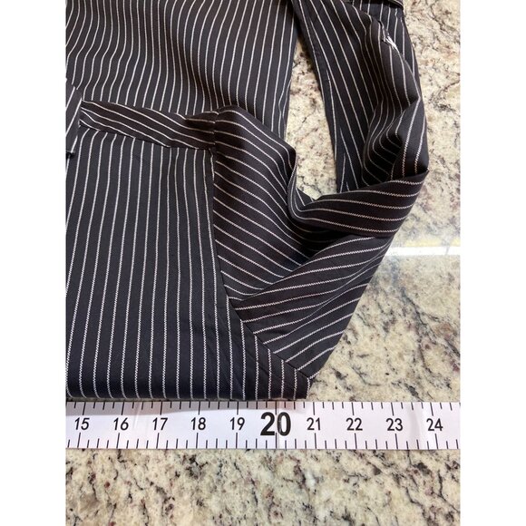 Bugatchi Uomo Button Up Dress Shirt 15 32/33 Black White Striped Corpcore Preppy - Picture 7 of 8